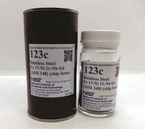 SRM 123c 不銹鋼，Cr-Ni-Nb(AISI 348)標(biāo)準(zhǔn)品