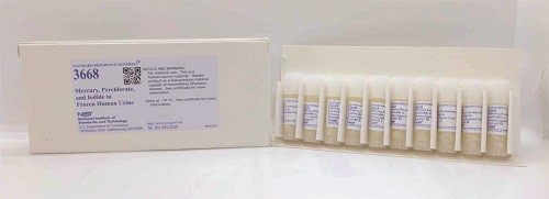 SRM 3668  冷凍人尿中的汞、高氯酸鹽和碘化物標(biāo)準(zhǔn)品